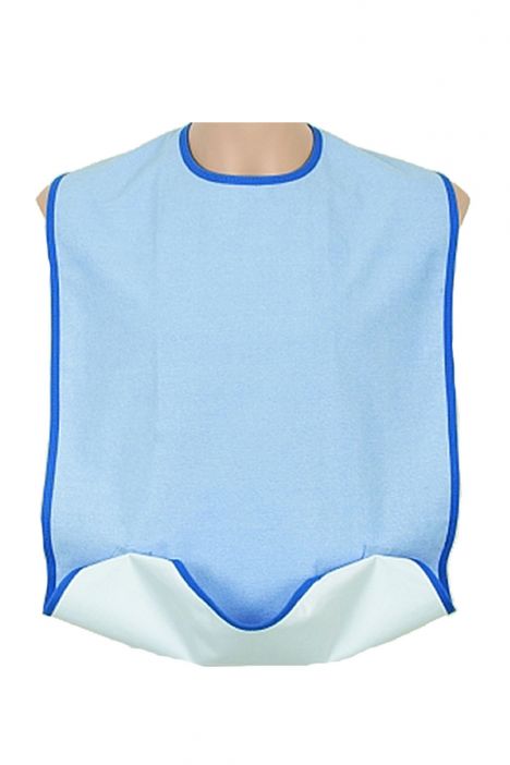 Caress G885 Cepli-Çıtçıtlı Yetişkin Yemek Önlüğü Mavi / Blue