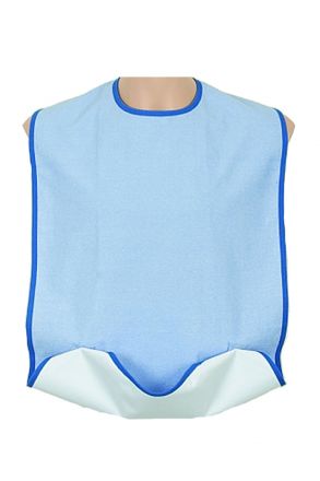 Caress G885 Cepli-Çıtçıtlı Yetişkin Yemek Önlüğü Mavi / Blue