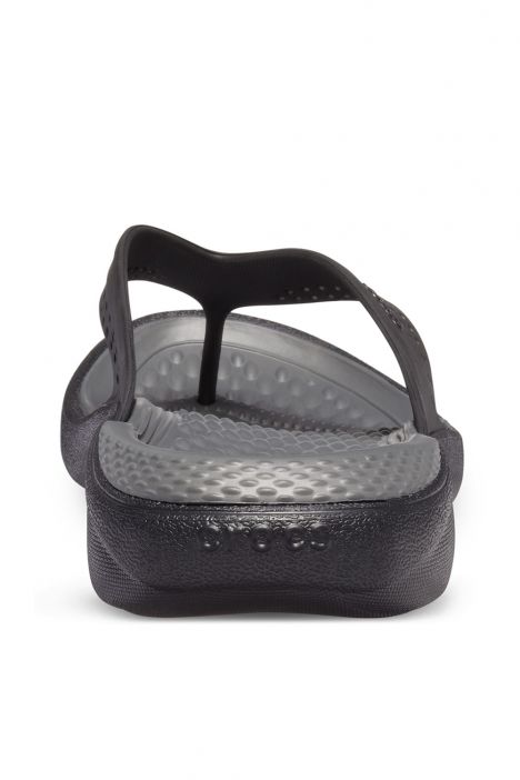 Crocs 205182 LiteRide Flip Erkek Terlik 41-46 0DD-Siyah/Gri-Black/Slate Grey