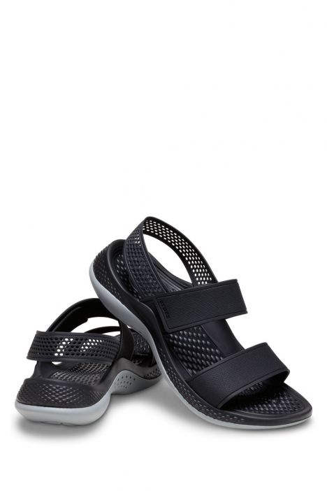 Crocs 206711 LiteRide 360 Kadın Sandalet 36-39 02G-Siyah/Black/Light Grey