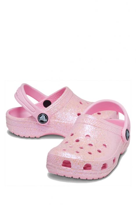 Crocs 206992 Classic Glitter Çocuk Sandalet 19-27 Pembe / Flamingo