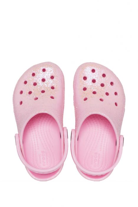 Crocs 206992 Classic Glitter Çocuk Sandalet 19-27 Pembe / Flamingo