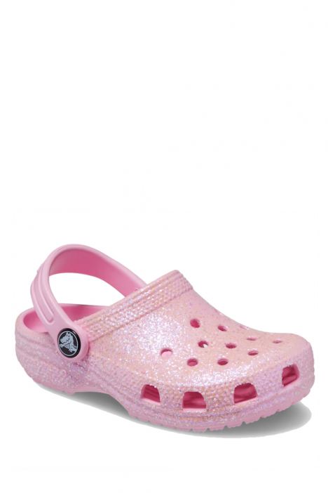 Crocs 206992 Classic Glitter Çocuk Sandalet 19-27 Pembe / Flamingo