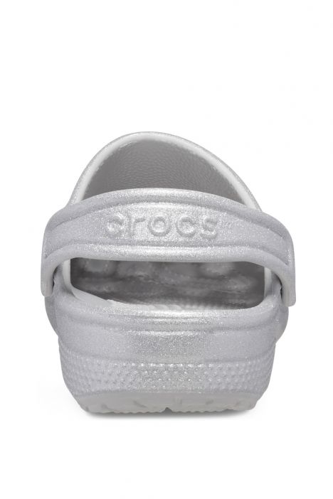 Crocs 206992 Classic Glitter Çocuk Sandalet 19-27 0IC-Gri/Silver Glitter