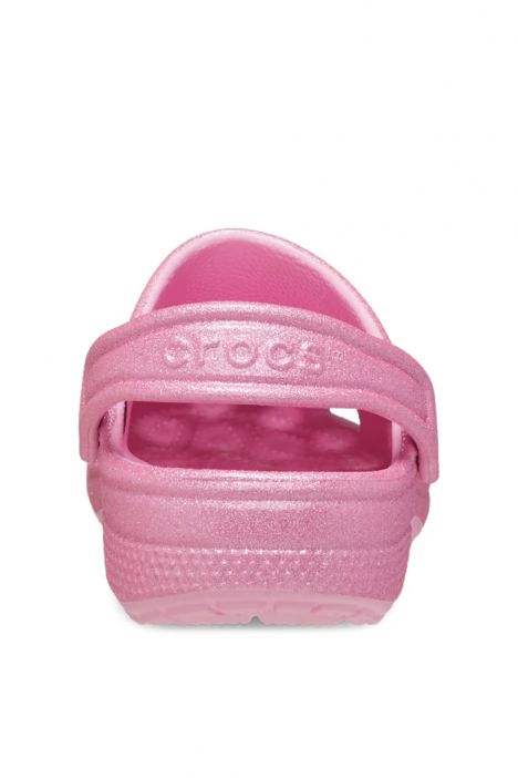Crocs 206993 Classic Glitter Çocuk Sandalet 28-34 6XE-Pembe Simli/Pink Tweed Glitter