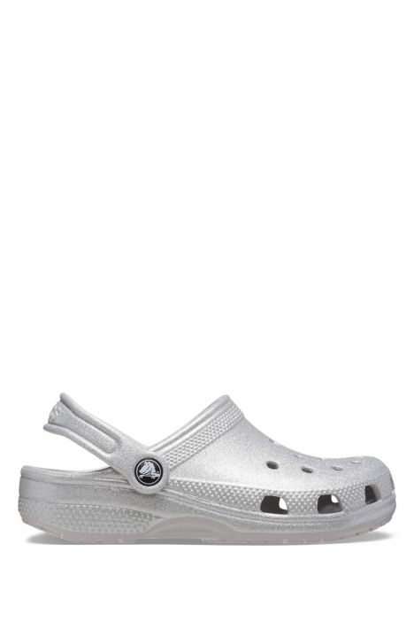Crocs 206993 Classic Glitter Çocuk Sandalet 28-34 0IC-Gri/Silver Glitter