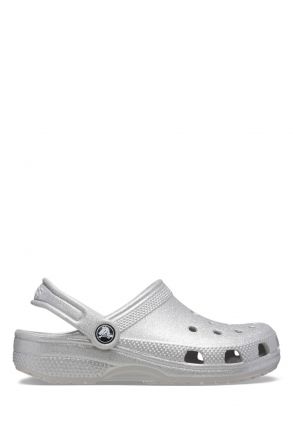 Crocs 206993 Classic Glitter Çocuk Sandalet 28-34 0IC-Gri/Silver Glitter