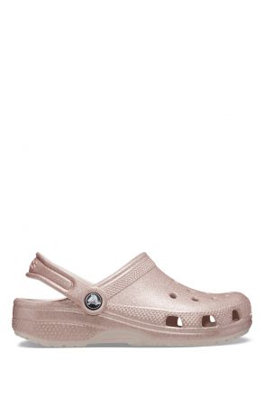 Crocs 206993 Classic Glitter Çocuk Sandalet 28-34 6WV-Pembe/Quartz