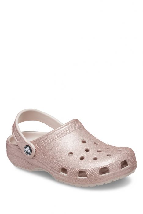 Crocs 206993 Classic Glitter Çocuk Sandalet 28-34 6WV-Pembe/Quartz