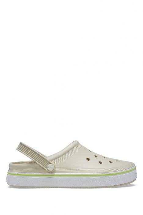 Crocs 208371 Off Court Clog Unisex Sandalet 36-46 2Y2-Krem/Bone