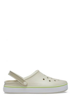 Crocs 208371 Off Court Clog Unisex Sandalet 36-46 2Y2-Krem/Bone
