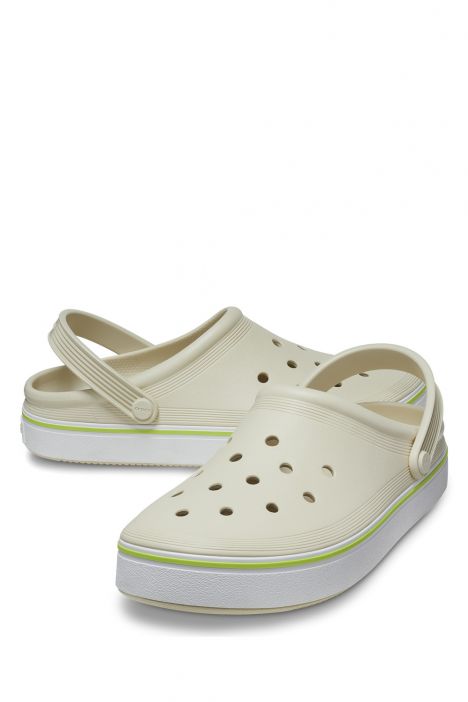 Crocs 208371 Off Court Clog Unisex Sandalet 36-46 2Y2-Krem/Bone