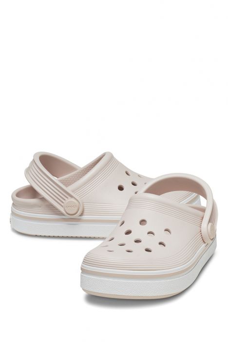 Crocs 208477 Off Court Clog Unisex Çocuk Sandalet 28-34 6UR-Pembe/Quartz