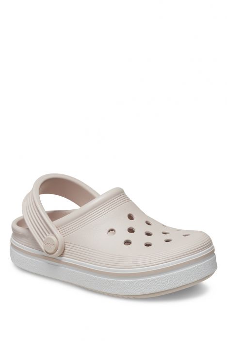 Crocs 208479 Off Court Clog Unisex Çocuk Sandalet 23-27 6UR-Pembe/Quartz