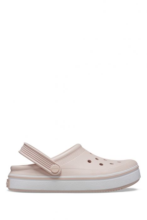 Crocs 208479 Off Court Clog Unisex Çocuk Sandalet 23-27 6UR-Pembe/Quartz
