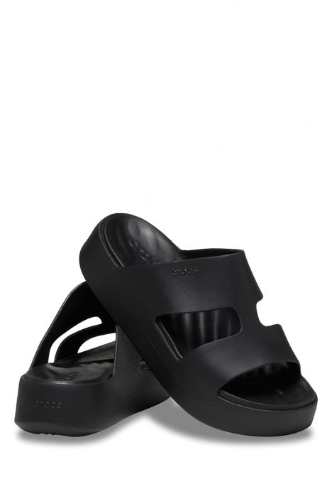 Crocs 209409 Getaway Platform H-Strap Kadın Terlik 36-39 001 Black - Siyah