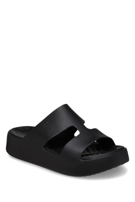 Crocs 209409 Getaway Platform H-Strap Kadın Terlik 36-39 001 Black - Siyah