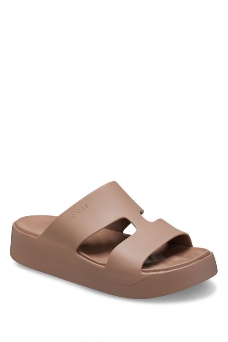 Crocs 209409 Getaway Platform H-Strap Kadın Terlik 36-39 2Q9-Kahve/Latte