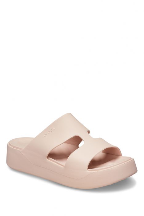 Crocs 209409 Getaway Platform H-Strap Kadın Terlik 36-39 6UR-Pembe/Quartz