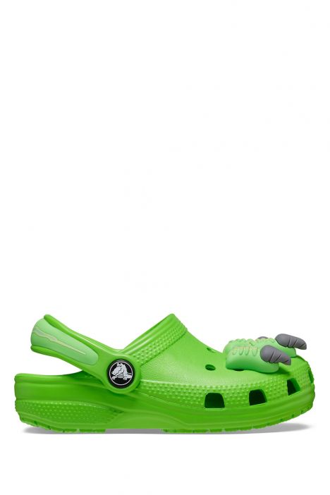 Crocs 209700 Classic I AM Dinosaur Erkek Çocuk Sandalet 23-27 3WA-Dinazor/Green Slime