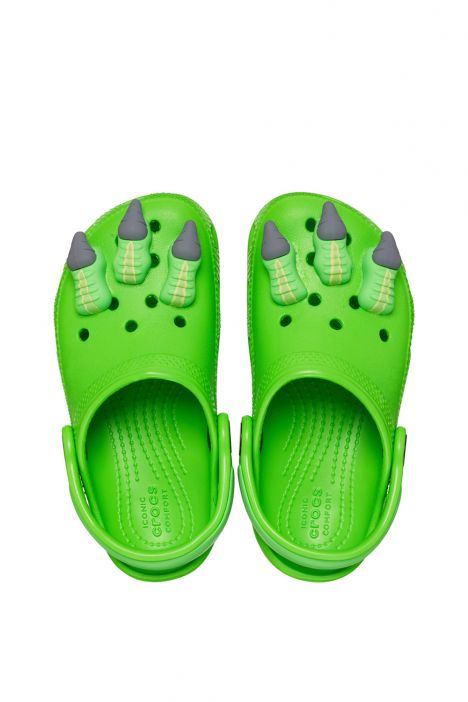 Crocs 209700 Classic I AM Dinosaur Erkek Çocuk Sandalet 23-27 3WA-Dinazor/Green Slime