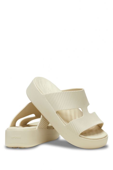Crocs 210701 Gateway Groove Platform Hstrap Kadın Terlik 36-39 0LH-Kum/Sandstone