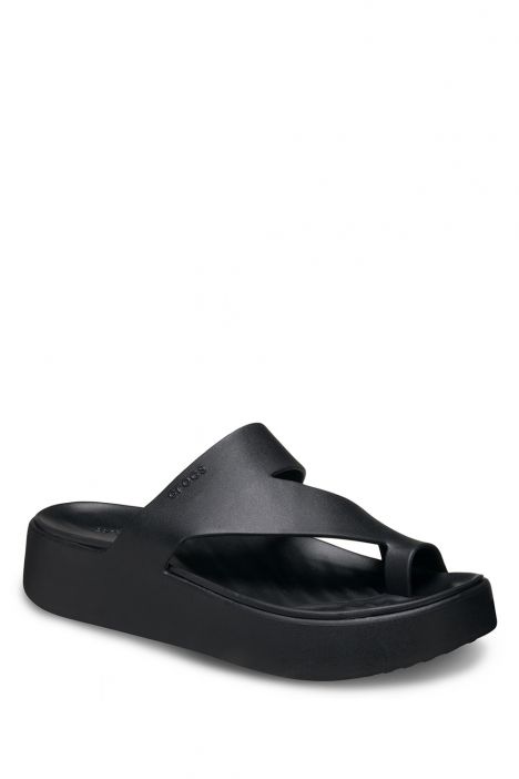 Crocs 210834 Gateway Platform Toe Loop Kadın Terlik 36-39 001 Black - Siyah