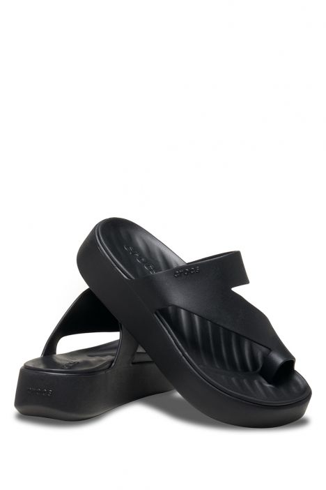 Crocs 210834 Gateway Platform Toe Loop Kadın Terlik 36-39 001 Black - Siyah