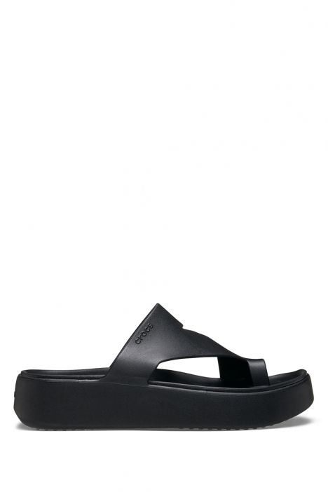 Crocs 210834 Gateway Platform Toe Loop Kadın Terlik 36-39 001 Black - Siyah