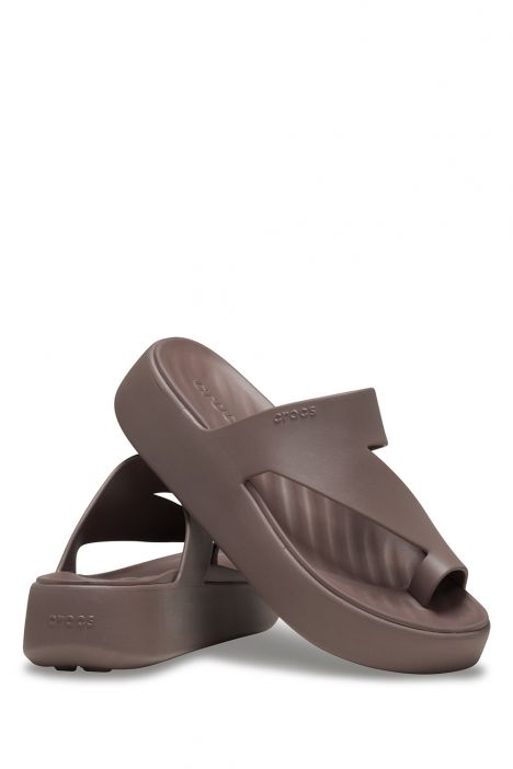 Crocs 210834 Gateway Platform Toe Loop Kadın Terlik 36-39 0LF-Kahve/Truffle