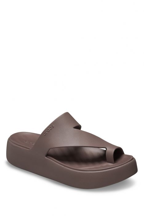 Crocs 210834 Gateway Platform Toe Loop Kadın Terlik 36-39 0LF-Kahve/Truffle