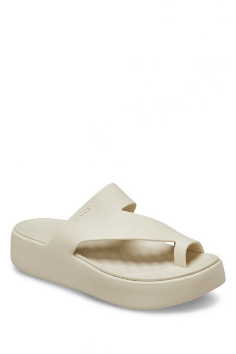 Crocs 210834 Gateway Platform Toe Loop Kadın Terlik 36-39 0LH-Kum/Sandstone