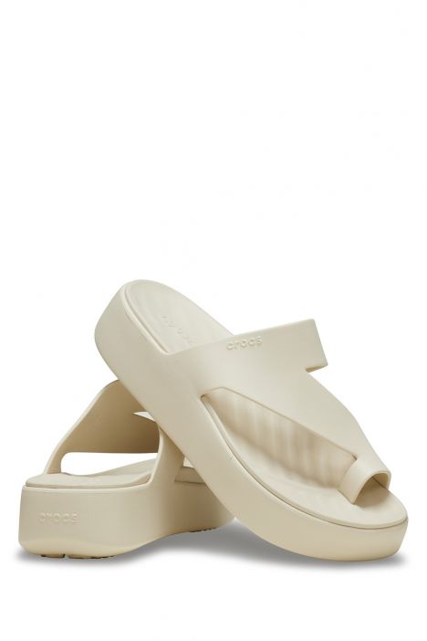 Crocs 210834 Gateway Platform Toe Loop Kadın Terlik 36-39 0LH-Kum/Sandstone