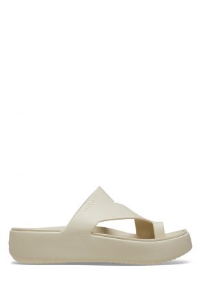 Crocs 210834 Gateway Platform Toe Loop Kadın Terlik 36-39 0LH-Kum/Sandstone
