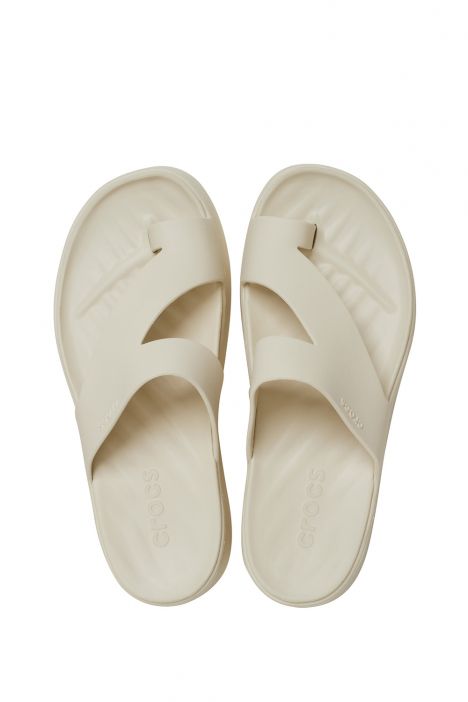 Crocs 210834 Gateway Platform Toe Loop Kadın Terlik 36-39 0LH-Kum/Sandstone