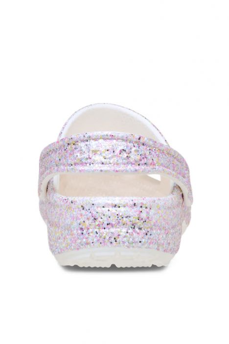 Crocs 212561 Classic Fantasy Glitter Clog Kız Çocuk Simli Sandalet 28-35 100 White - Beyaz