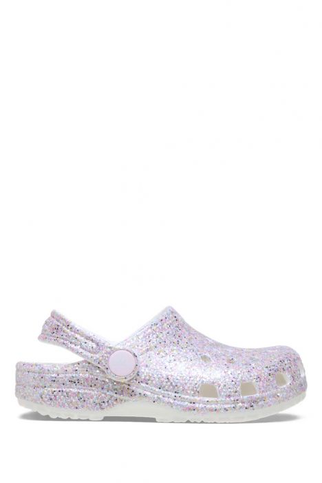 Crocs 212562 Classic Fantasy Glitter Clog Kız Çocuk Simli Sandalet 22-28 100 White - Beyaz