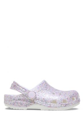 Crocs 212562 Classic Fantasy Glitter Clog Kız Çocuk Simli Sandalet 22-28 100 White - Beyaz