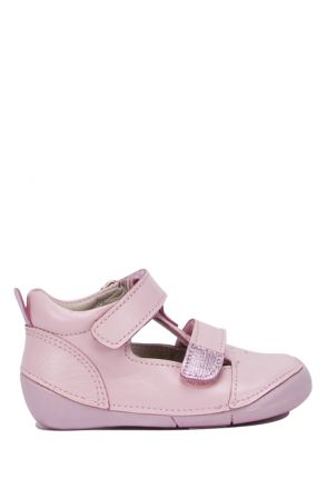 D57 Kifidis-Kids Erkek Bebek Deri Ayakkabı19-22 Pembe Deri