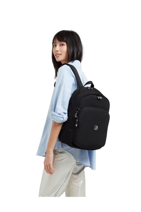 Kipling DELIA M Büyük Boy Sırt Çantası 41x33x21.5 cm Endless Black