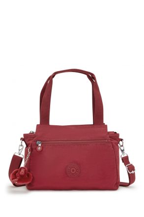 Kipling ELYSIA Orta Boy Omuz Çantası 23x29.5x12.5 cm Funky Red