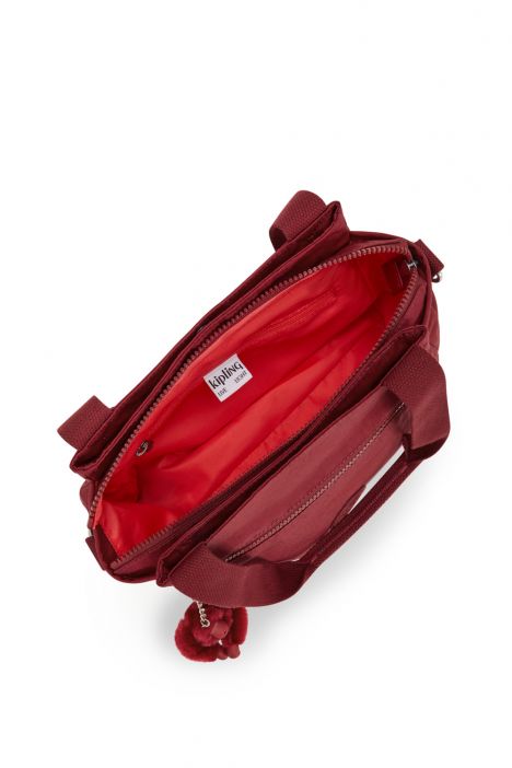 Kipling ELYSIA Orta Boy Omuz Çantası 23x29.5x12.5 cm Funky Red
