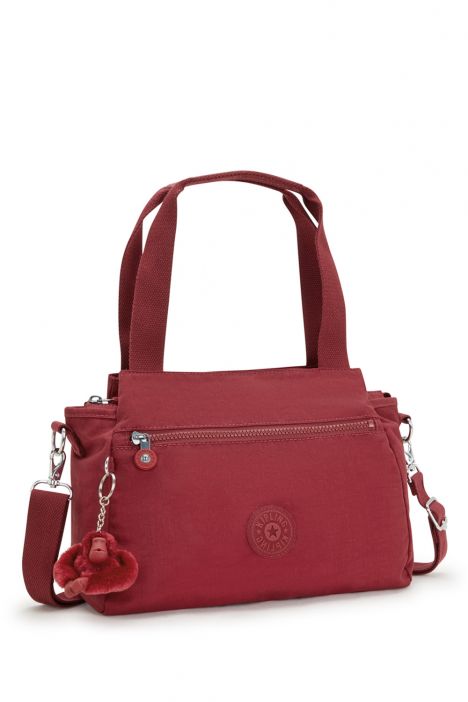 Kipling ELYSIA Orta Boy Omuz Çantası 23x29.5x12.5 cm Funky Red