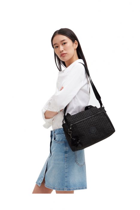 Kipling ELYSIA Orta Boy Omuz Çantası 23x29.5x12.5 cm Signature Emb