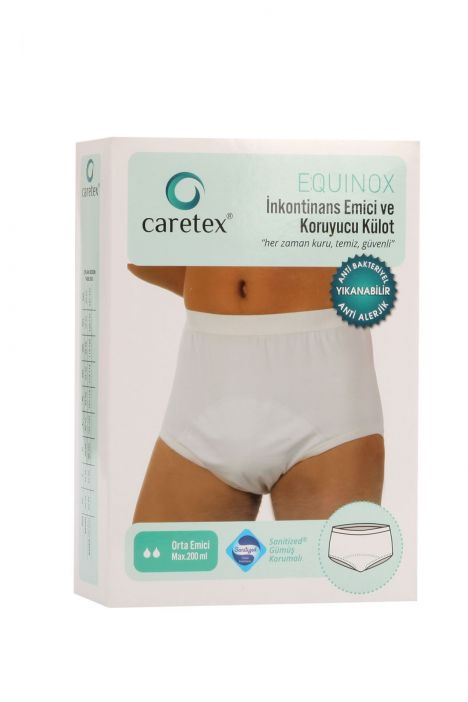 Equinox Erkek İnkontinans Külodu Yüksek Emici Max.150ml Beyaz / White