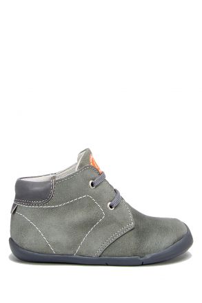 FK11 Kifidis-Kids İlk Adım Unisex Çocuk Nubuk Ayakkabı20-25 Gri Süet