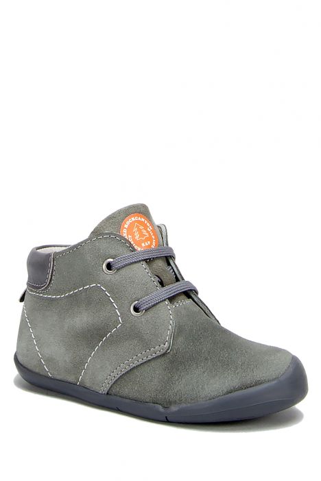 FK11 Kifidis-Kids İlk Adım Unisex Çocuk Nubuk Ayakkabı20-25 Gri Süet