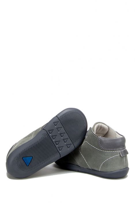 FK11 Kifidis-Kids İlk Adım Unisex Çocuk Nubuk Ayakkabı20-25 Gri Süet