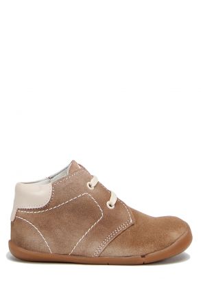 FK11 Kifidis-Kids İlk Adım Unisex Çocuk Nubuk Ayakkabı20-25 Kum Süet