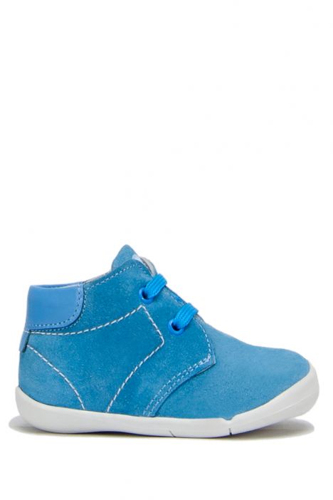 FK11 Kifidis-Kids İlk Adım Unisex Çocuk Nubuk Ayakkabı20-25 Mavi Süet / Blue Suede